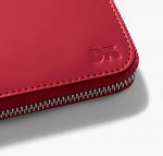 Vegan Leather Zip Wallet - Crimson Red - Image 3