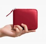 Vegan Leather Zip Wallet - Crimson Red - Image 2
