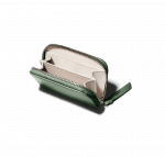 Vegan Leather Zipper Slim Card & Coin Wallet - Sap Green - Image 4