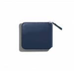 Vegan Leather Zip Wallet - Ultramarine Blue - Image 5