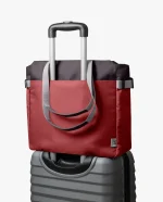Charcoal-Red Clay Key Tote Bag - Image 6