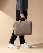 Khaki Beige City Compact Fleet Messenger Bag - Image 8