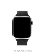 Black Velour Snap On Apple WatchBand (42/44/45/49mm) - Image 4