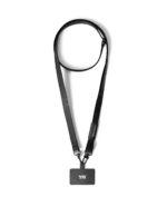 Black Leatherite Crossbody Phone Lanyard - Strap - Image 5