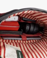 Charcoal-Red Clay Miles Roll Top Backpack - Image 7