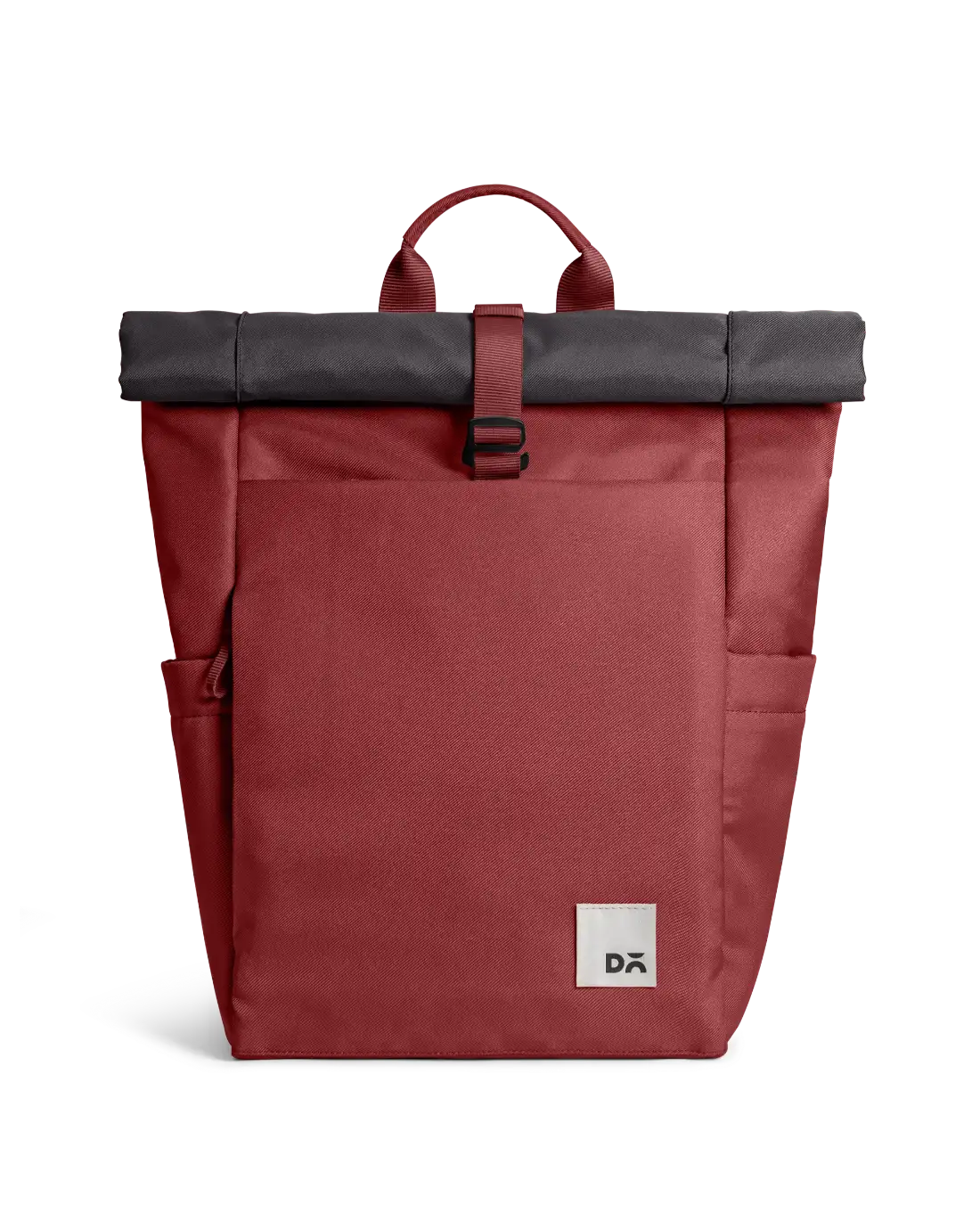 Charcoal-Red Clay Miles Roll Top Backpack - Image 1