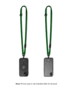Green Leatherite Crossbody Phone Lanyard - Strap - Image 9