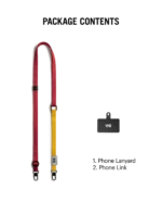 Red-Yellow Crossbody Phone Lanyard - Strap - Image 7