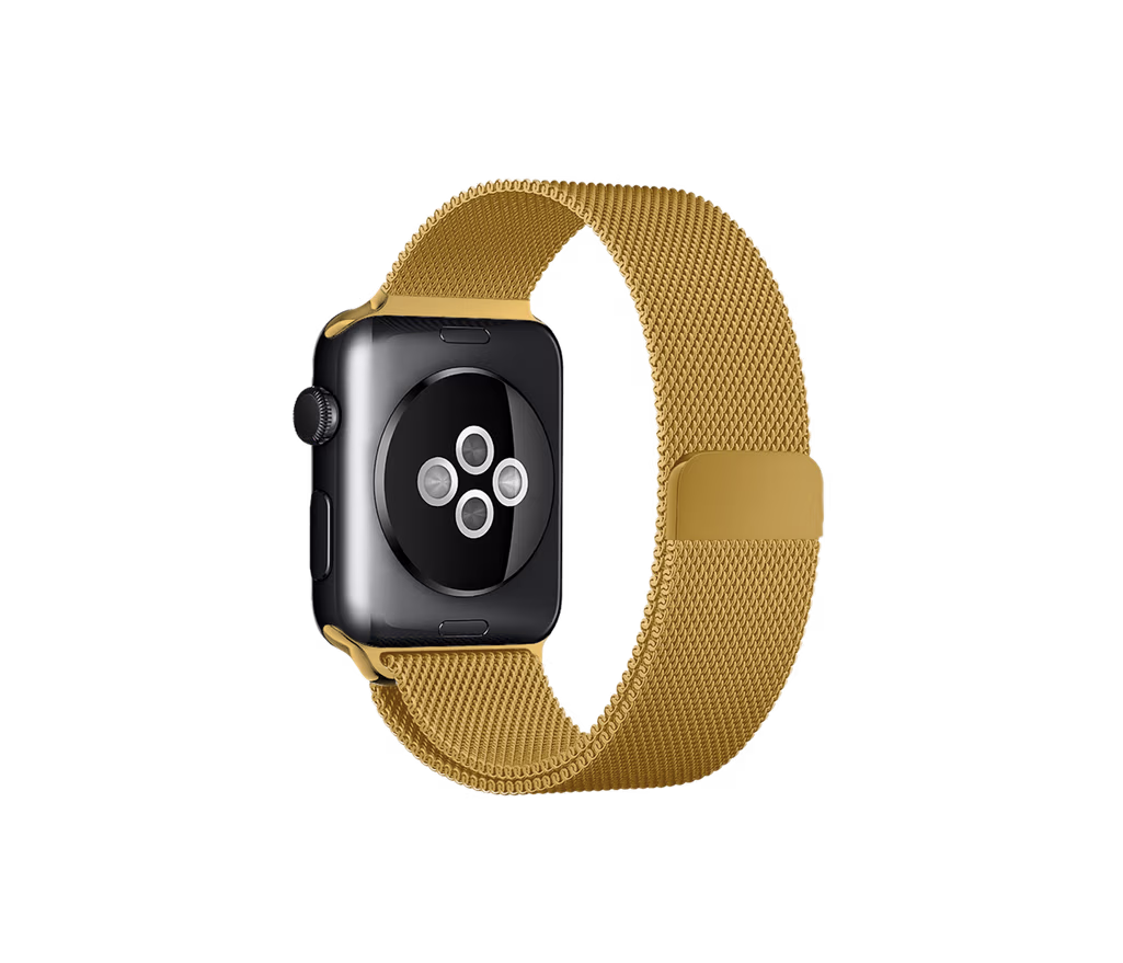 Gold Magnetic Milanese Loop Apple WatchBand (38/40/41mm) - Image 1