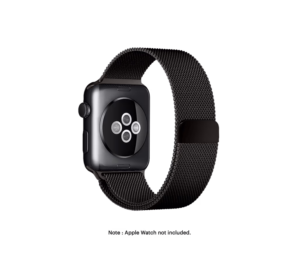 Space Black Magnetic Milanese Loop Apple WatchBand (38/40/41mm) - Image 1