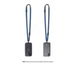 Blue Leatherite Crossbody Phone Lanyard - Strap - Image 5