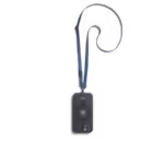 Blue Leatherite Crossbody Phone Lanyard - Strap