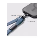 Blue Leatherite Crossbody Phone Lanyard - Strap - Image 7