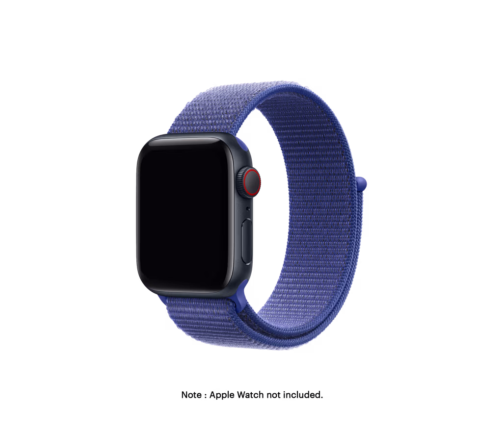 Cobalt Blue Nylon Loop Apple WatchBand (42/44/45/46/49mm) - Image 1