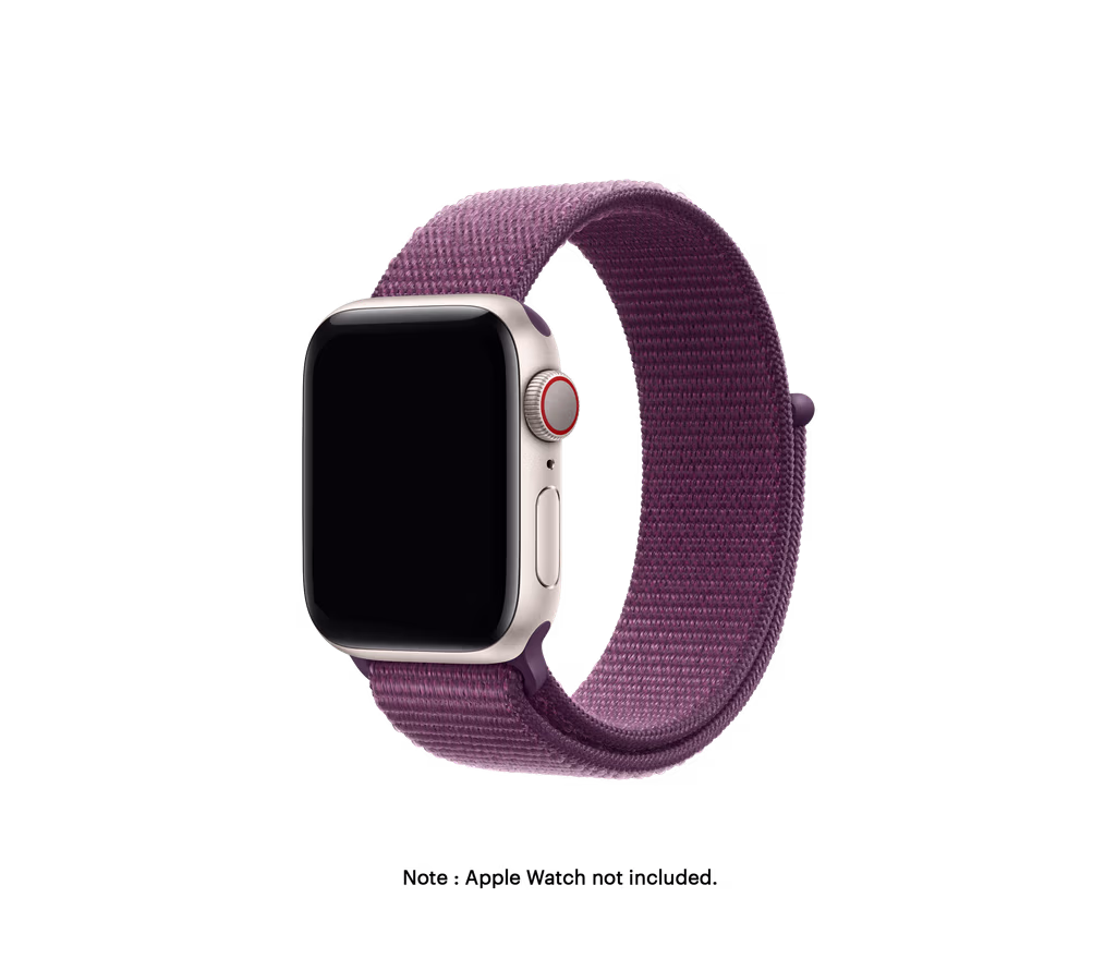 Plum Nylon Loop Apple WatchBand (38/40/41mm) - Image 1