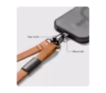 Tan Leatherite Crossbody Phone Lanyard - Strap - Image 7