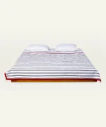 Cloudy Black with Candy Red Muted Layers Dohar