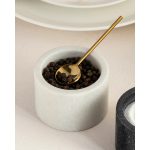 Marble Salt & pepper bowls set - Round trinkets - Image 3