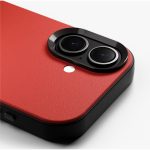 Crimson-Grey Leatherite MagSafe Phone Case Cover for iPhone 17 - Image 7