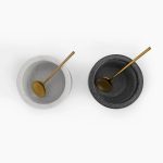 Marble Salt & pepper bowls set - Round trinkets - Image 2