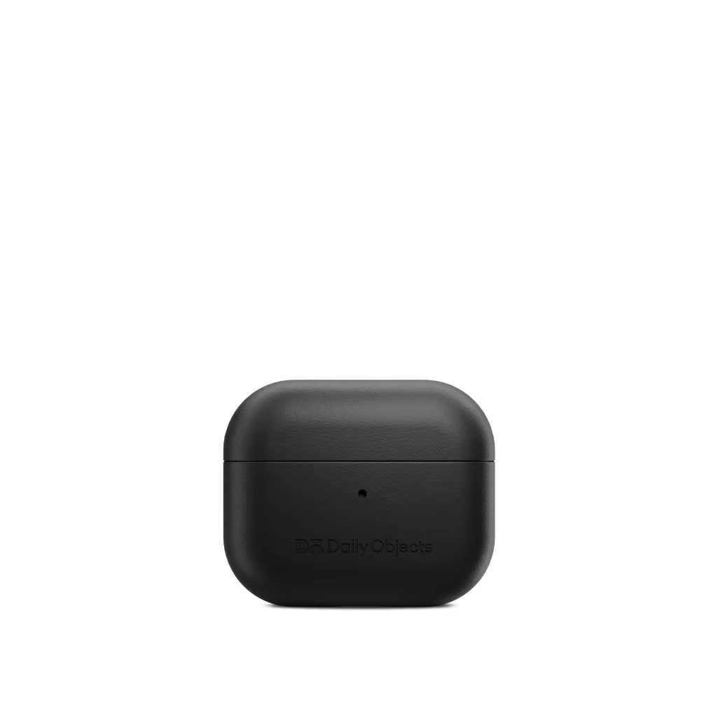 Black Leatherite AirPods Pro 2 Case Cover - Image 1