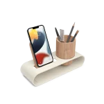 Cirque Phone and Pen Stand - Ivory White