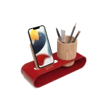 Cirque Phone and Pen Stand - Red