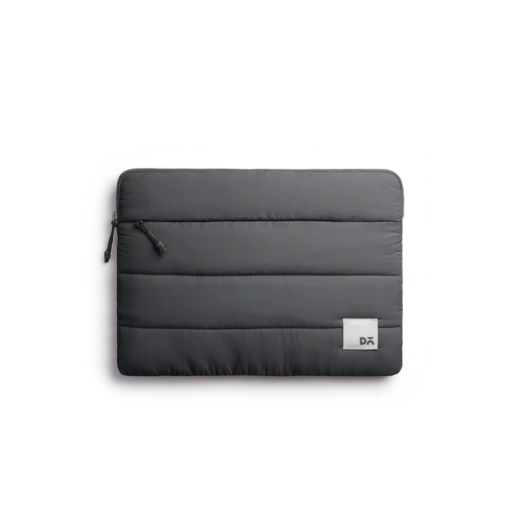 Slate Gray Stria Laptop Sleeve Bag - Large - Image 1