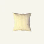 Mellow Yellow with Misty Blue Pure Stripes, 24x24 Inch Cushion Cover