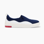 Enhanced Canvas Slip On – Wavey Blue – 4
