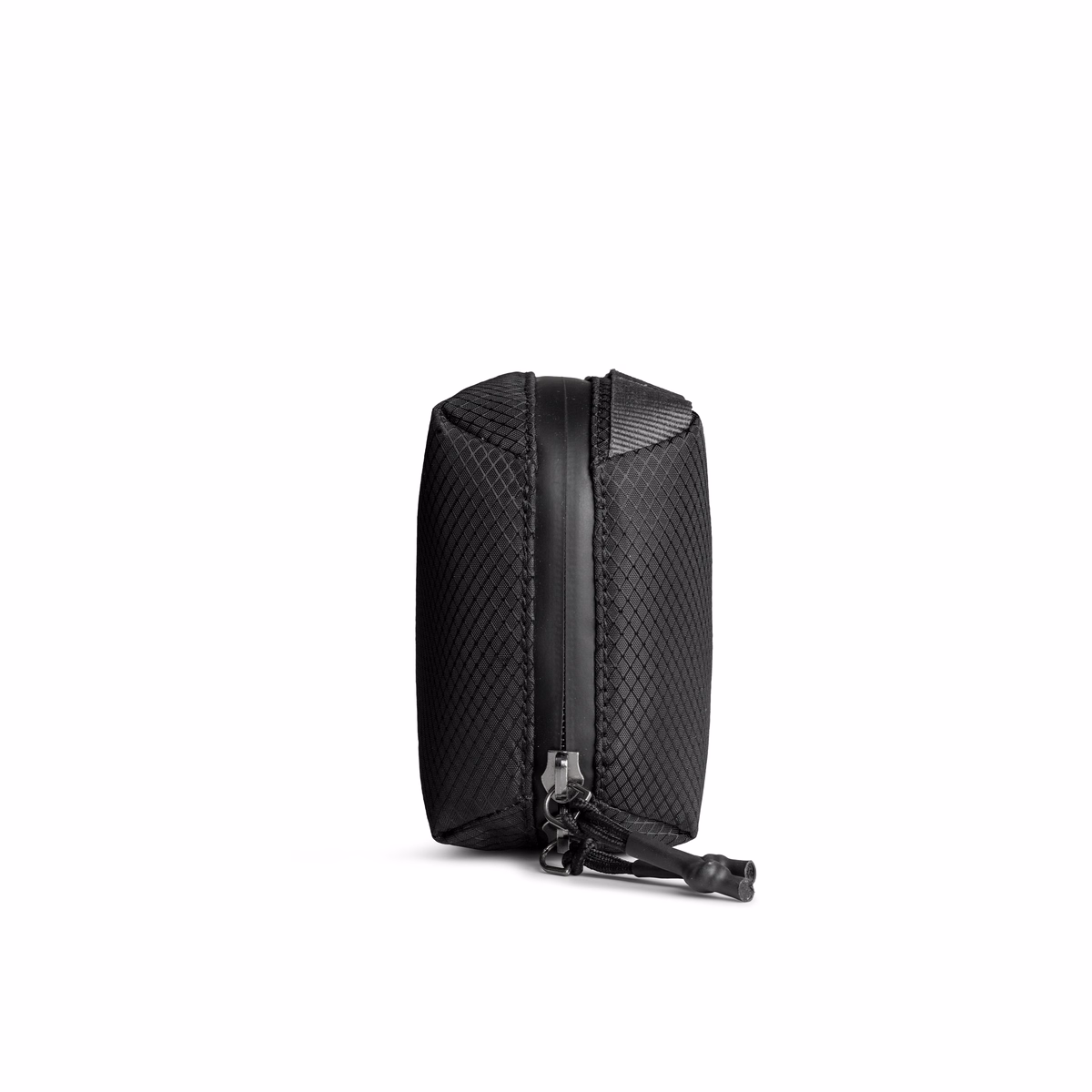 Black Ripstop Vault Tech Organiser - Small in Black – Side View | KlippiK UK