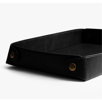 Valet Vegan Leather Tray - Black