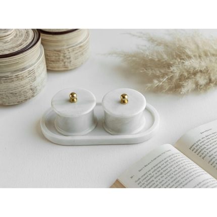 Two Trinkets with one marble tray by Marbleous — view 2