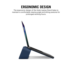 Arete Laptop Stand - Blue | Platform Collection | KlippiK Kuwait UAE Saudi