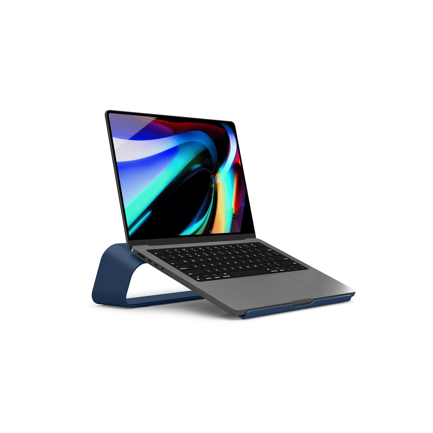 Arete-Laptop-Stand-Blue-v Arete Laptop Stand - Blue | Platform Collection | KlippiK Kuwait UAE Saudi