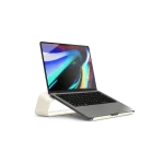 Arete Laptop Stand - Ivory White | Platform Collection | KlippiK Kuwait UAE Saudi