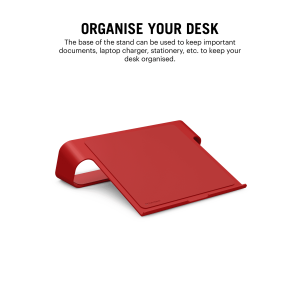 Arete Laptop Stand - Red | Platform Collection | KlippiK Kuwait UAE Saudi