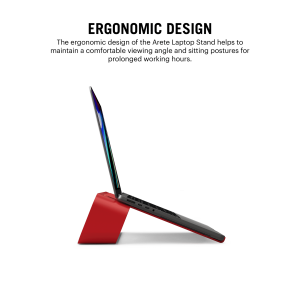 Arete Laptop Stand - Red | Platform Collection | KlippiK Kuwait UAE Saudi