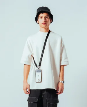 Black Crossbody Utility Phone Lanyard - Strap