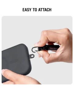 Black Reflective Crossbody Phone Lanyard - Cord