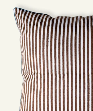 Brown Indigo Silent stripes Body Cushion Cover