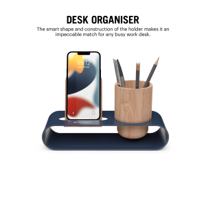 Cirque Phone and Pen Stand - Blue Shop Online - Platform Collection | Klippik Kuwait UAE Saudi