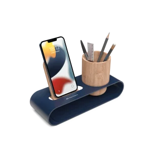 Cirque Phone and Pen Stand - Blue Shop Online - Platform Collection | Klippik Kuwait UAE Saudi