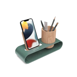Cirque Phone and Pen Stand - Green | Shop Online - Platform Collection | Klippik Kuwait UAE Saudi