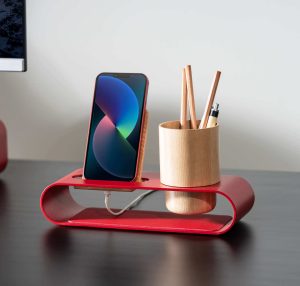 Cirque Phone and Pen Stand - Red | Shop Online - Platform Collection | Klippik Kuwait UAE Saudi