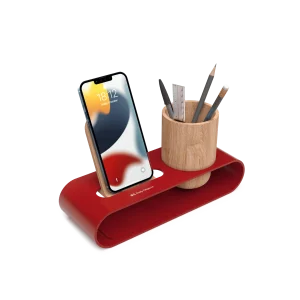 Cirque Phone and Pen Stand - Red | Shop Online - Platform Collection | Klippik Kuwait UAE Saudi