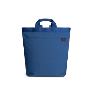 Lagoon Pivot Carrypack front view — DailyObjects Marine Weave recycled-nylon daypack