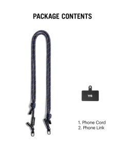 Navy Crossbody Phone Lanyard - Cord