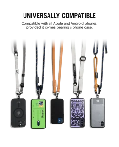 Orange Crossbody Phone Lanyard - Cord