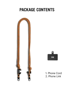 Orange Crossbody Phone Lanyard - Cord